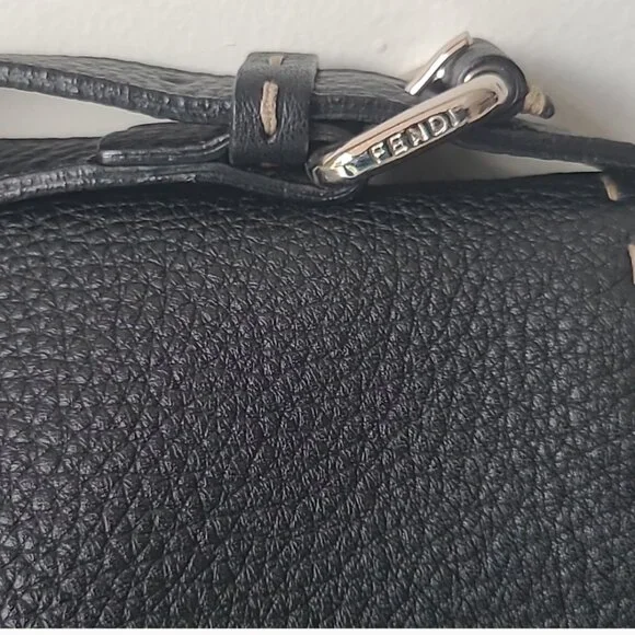 FENDI Black Leather Messenger Bag - Picture 6 of 16